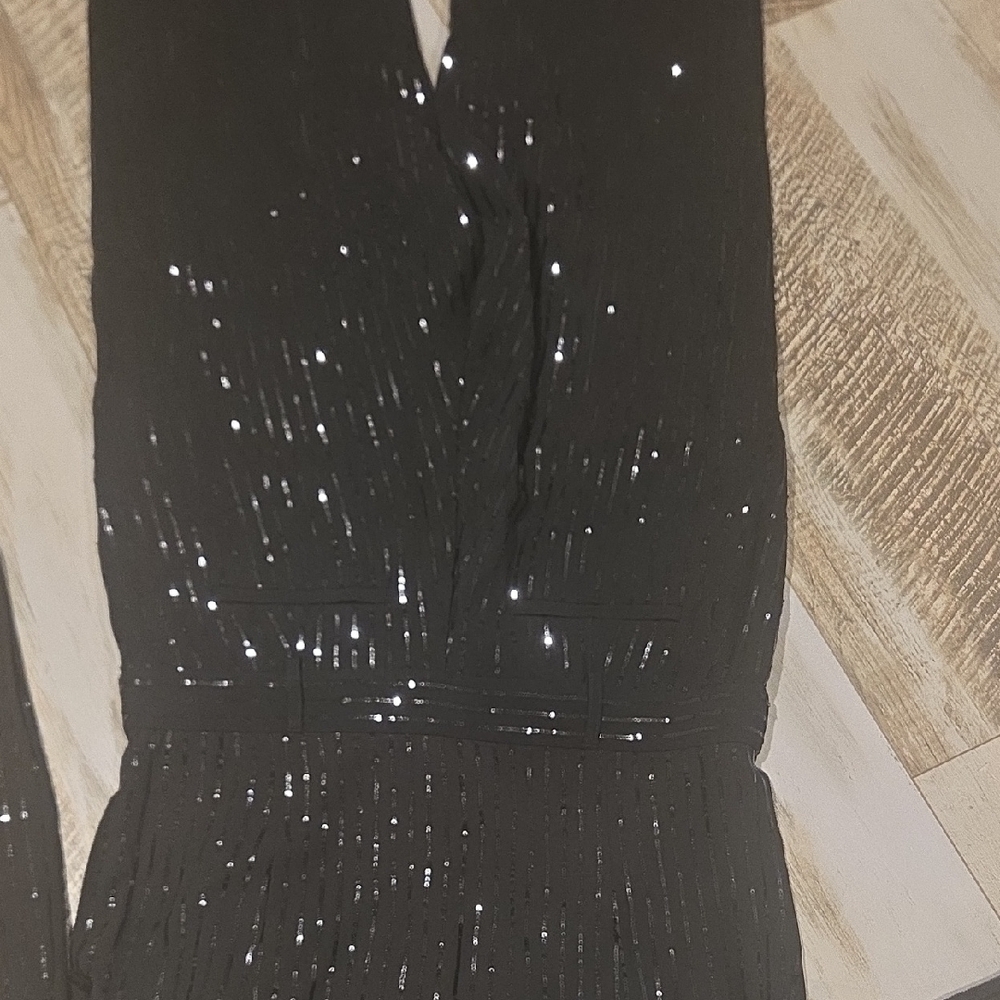 Michael Kors Black Sequin Jumpsuit - Picture 8 of 15